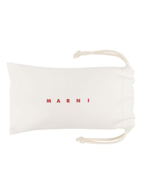 Marni Eyewear Cumulus Cloud oval-frame sunglasses - Blue