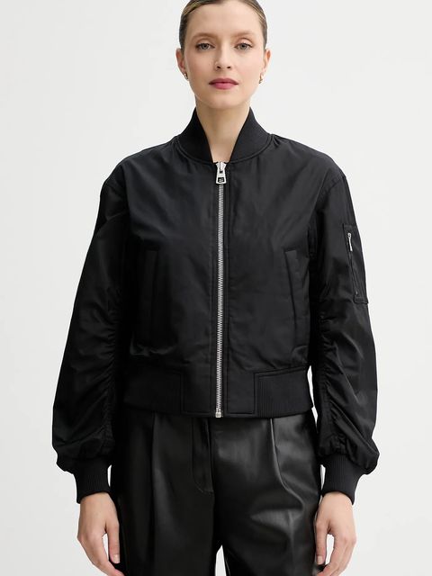 Marc O'Polo kurtka bomber kolor czarny przejściowa oversize 506127070033 - zdjęcie produktu nr 1