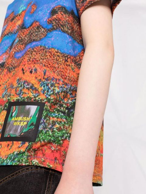 AMBUSH graphic-print T-shirt - Blue