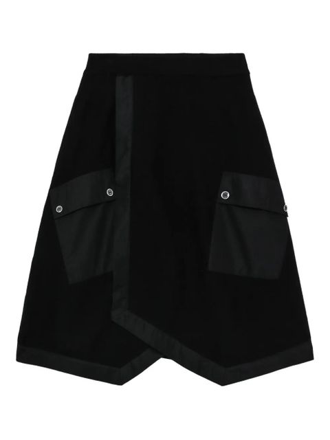 3.1 Phillip Lim asymmetric-design midi skirt - Black - zdjęcie produktu nr 1