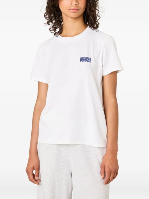 American Vintage Ykobow logo T-shirt - White