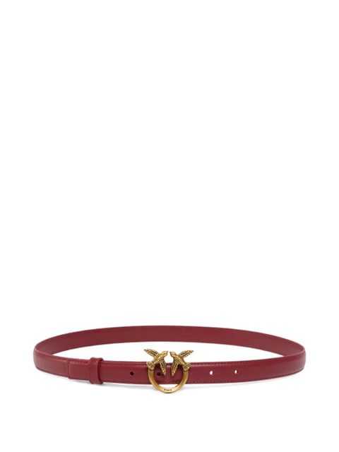 PINKO Love Birds thin leather belt - Red - zdjęcie produktu nr 1