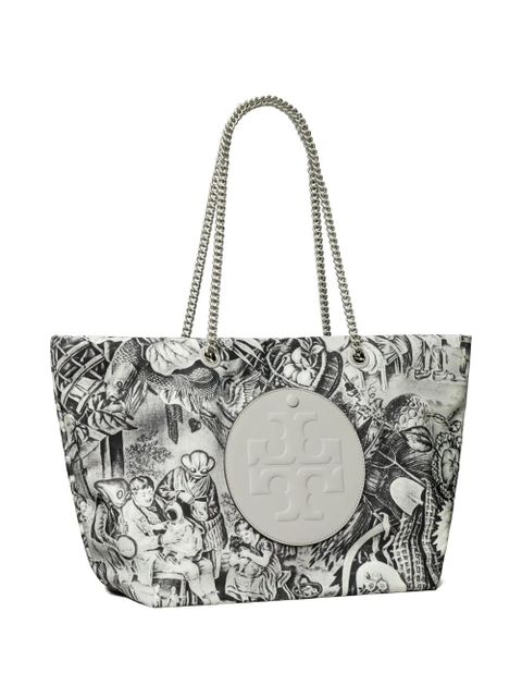 Tory Burch large Ella chain printed tote bag - Grey - zdjęcie produktu nr 2