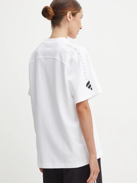 adidas by Stella McCartney t-shirt damski kolor biały IB6855 - zdjęcie produktu nr 2