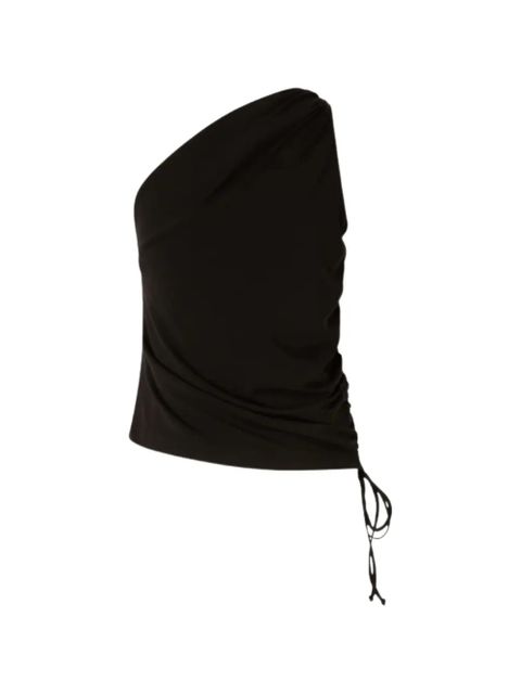 PINKO knot one-shoulder top - Brown