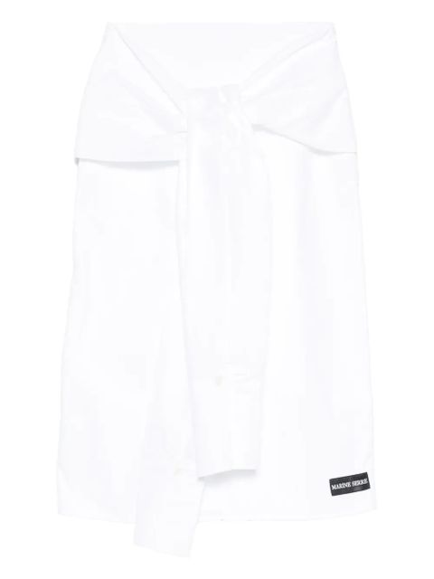 Marine Serre wrapped midi skirt - White - zdjęcie produktu nr 1
