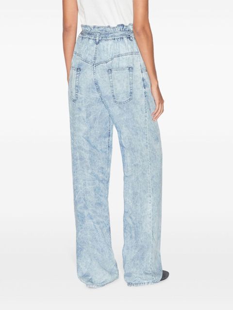 MARANT ÉTOILE Priana chambray trousers - Blue