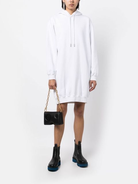 Off-White diag-print cotton hoodie dress