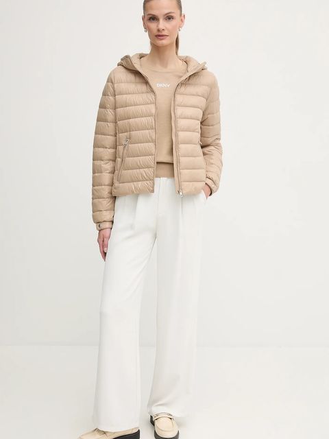 Dkny sweter damski kolor beżowy lekki DJ5R0743 - zdjęcie produktu nr 2