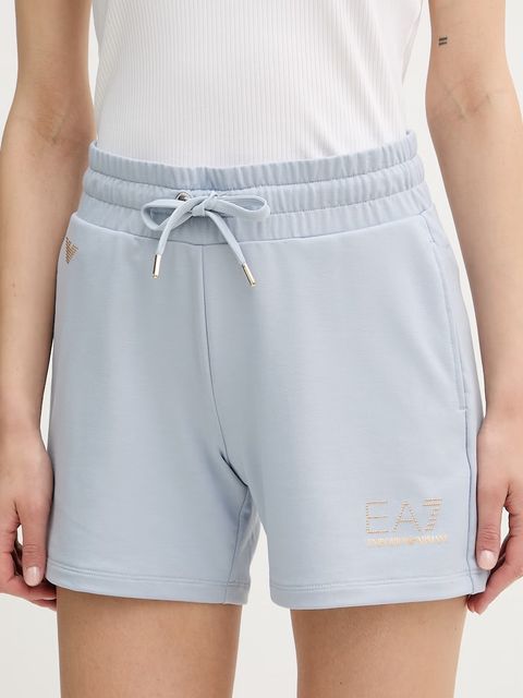 EA7 Emporio Armani szorty damskie z wiskozą - zdjęcie produktu nr 1