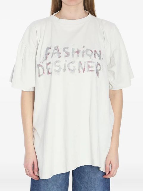 Balenciaga distressed cotton shirt - White - zdjęcie produktu nr 1