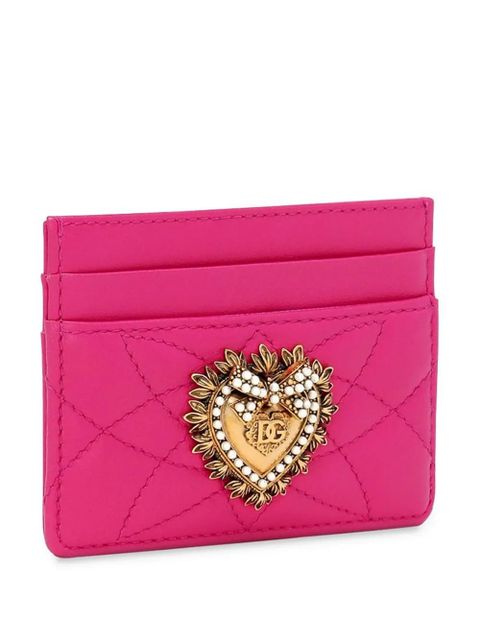 Dolce & Gabbana Devotion leather card holder - Pink