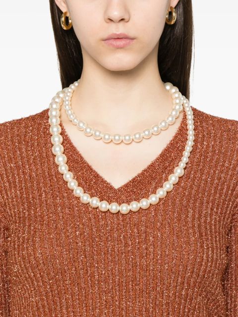 Valentino Garavani lurex sweater - Orange