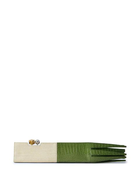 Jacquemus The Poireau leather clutch bag - Green - zdjęcie produktu nr 2