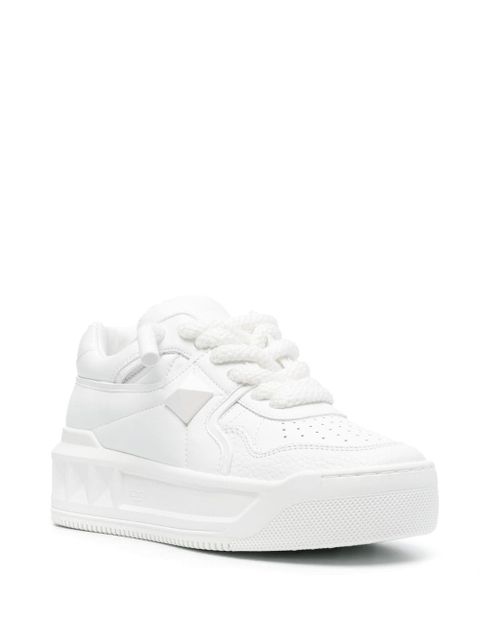 Valentino Garavani One Stud XL leather sneakers - White - zdjęcie produktu nr 2