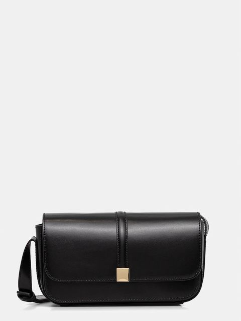 Marc O'Polo torebka skórzana kolor czarny 5000009278 - zdjęcie produktu nr 1