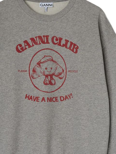 GANNI Club sweatshirt - Grey - zdjęcie produktu nr 2