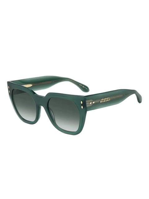 Isabel Marant Eyewear square-frame sunglasses - Green - zdjęcie produktu nr 2
