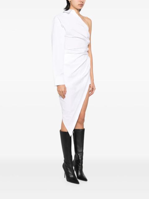 Alexander Wang tailored asymmetric midi dress - White