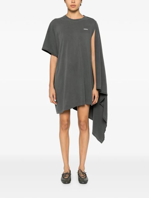 Coperni drape-detail mini dress - Grey