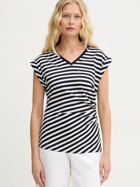 BOSS t-shirt damski bawełniany - zdjęcie produktu nr 2