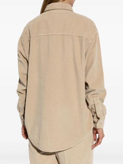 American Vintage Padow corduroy button-down shirt - Neutrals