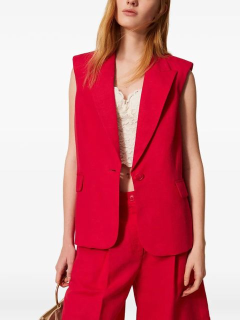 TWINSET single-breasted waistcoat - Red - zdjęcie produktu nr 2