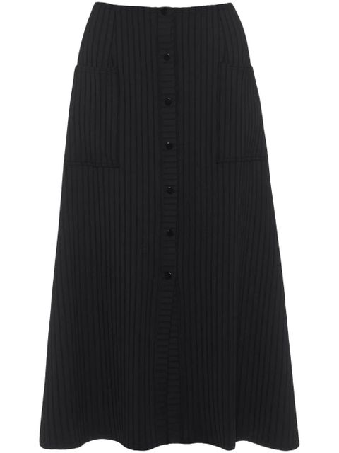 ERES Copacabana ribbed midi skirt - Black - zdjęcie produktu nr 1