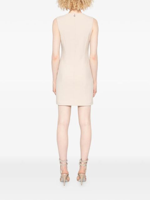 ROTATE BIRGER CHRISTENSEN floral-detail ruffled mini dress - Neutrals