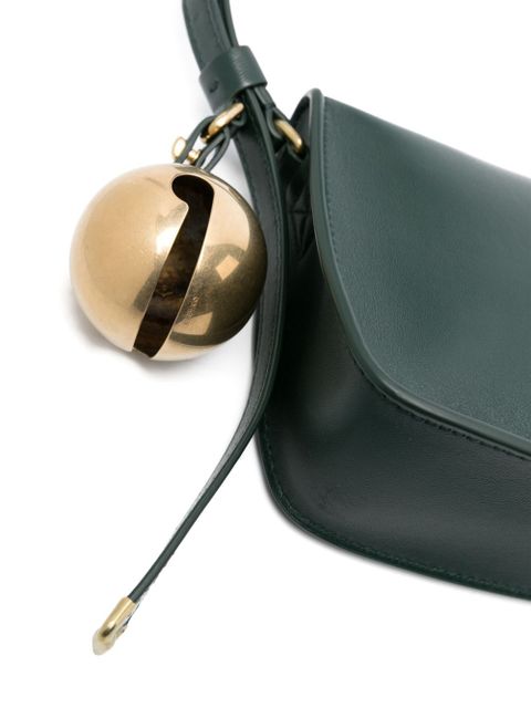 Burberry charm-detail leather shoulder bag - Green