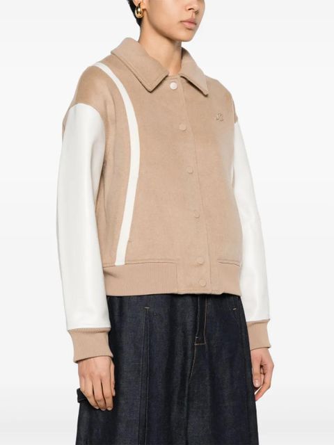 Axel Arigato Bay wool-blend varsity jacket - Neutrals - zdjęcie produktu nr 2
