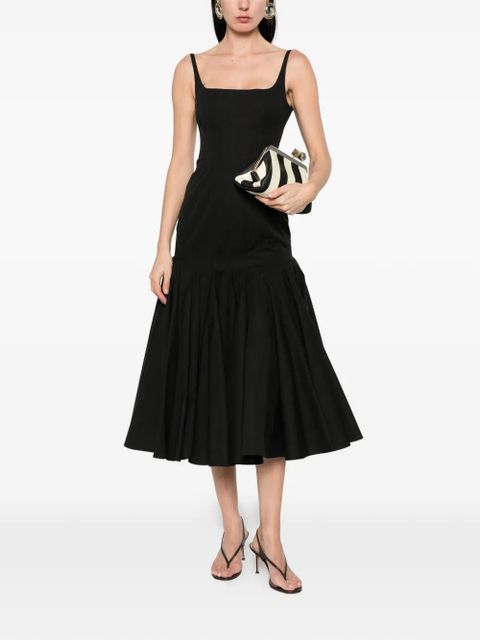 Jacquemus La Agave pleated midi dress - Black - zdjęcie produktu nr 2