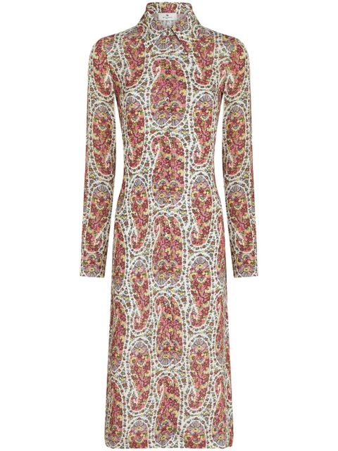ETRO floral-print midi dress - White - zdjęcie produktu nr 1