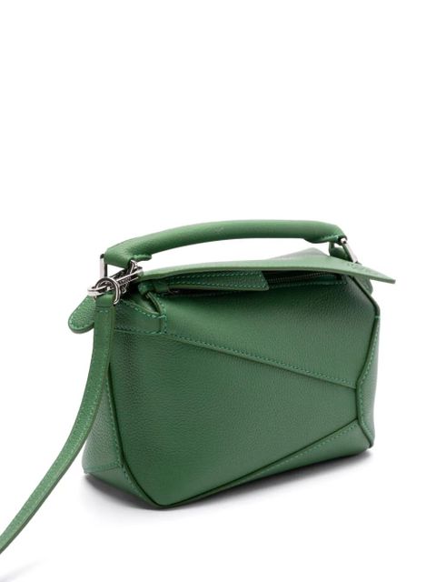 LOEWE mini Puzzle tote bag - Green