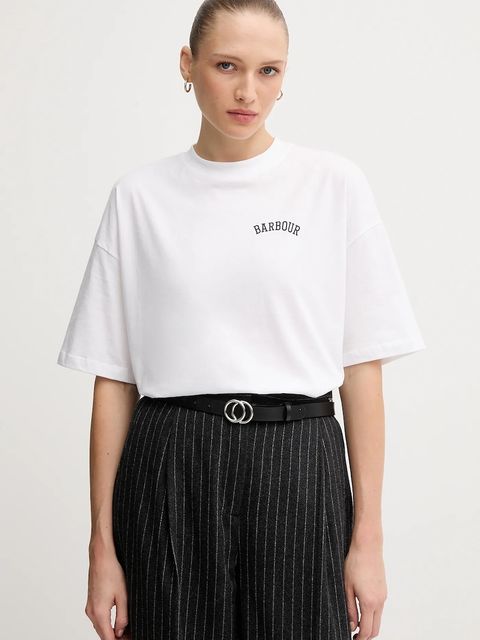 Barbour t-shirt bawełniany CLAYDON - zdjęcie produktu nr 1