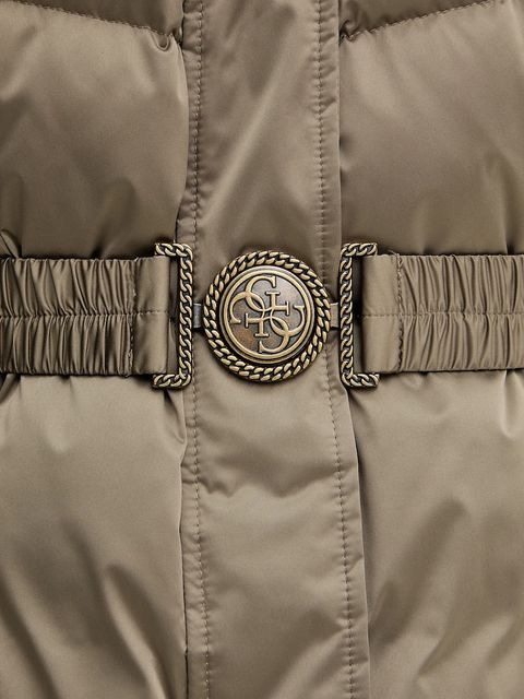 Guess kurtka puchowa MARINA kolor zielony zimowa W5BL30 W2802