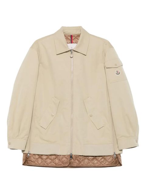 Moncler quilted zip-up jacket - Neutrals - zdjęcie produktu nr 1