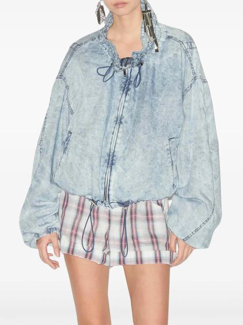 MARANT ÉTOILE Plume bomber jacket - Blue