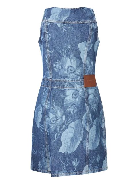 FENDI floral-print button-front dress - Blue - zdjęcie produktu nr 2