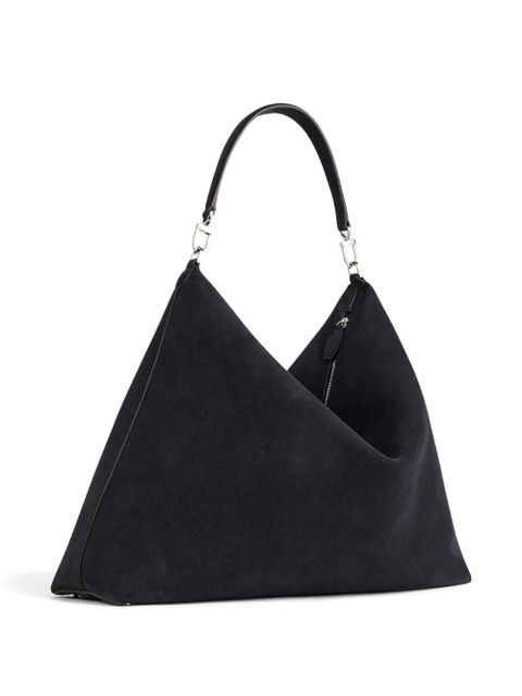 TOTEME bevel suede shoulder bag - Blue