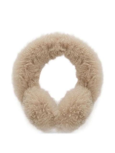 Yves Salomon lamb-shearling earmuffs - Neutrals