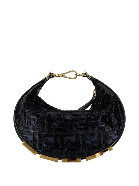 FENDI Fendigraphy embellished mini handbag - Black - zdjęcie produktu nr 2