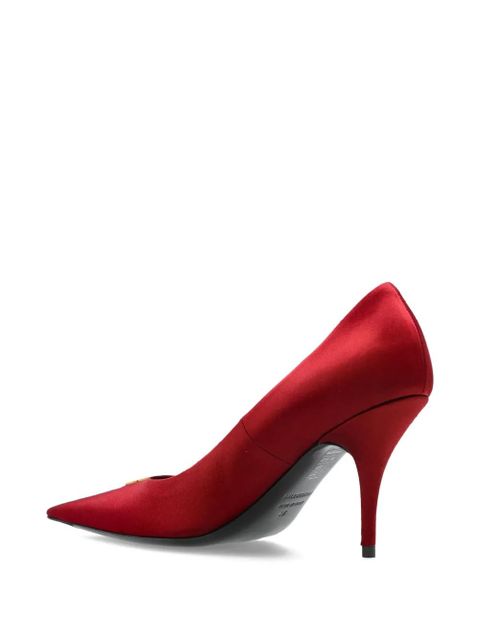 Balenciaga pointed logo-detail pumps - Red - zdjęcie produktu nr 2