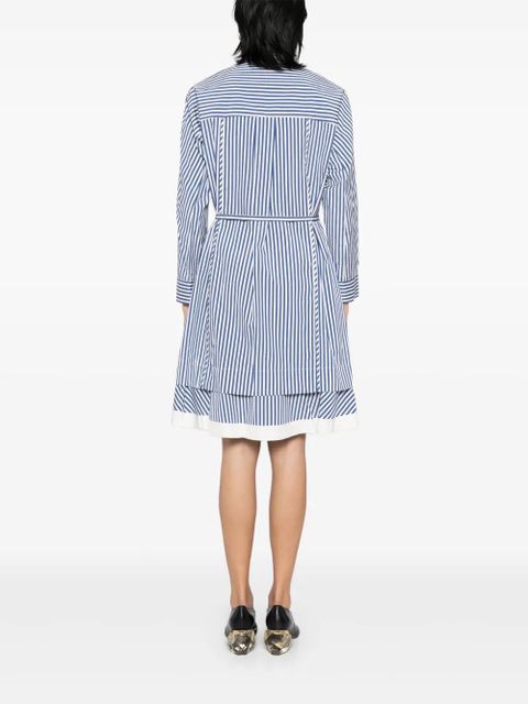 3.1 Phillip Lim striped cascade-sleeves shirt - Blue