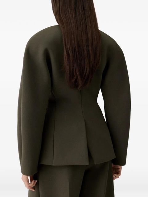 Jacquemus Ovalo V-neck pocket jacket - Green