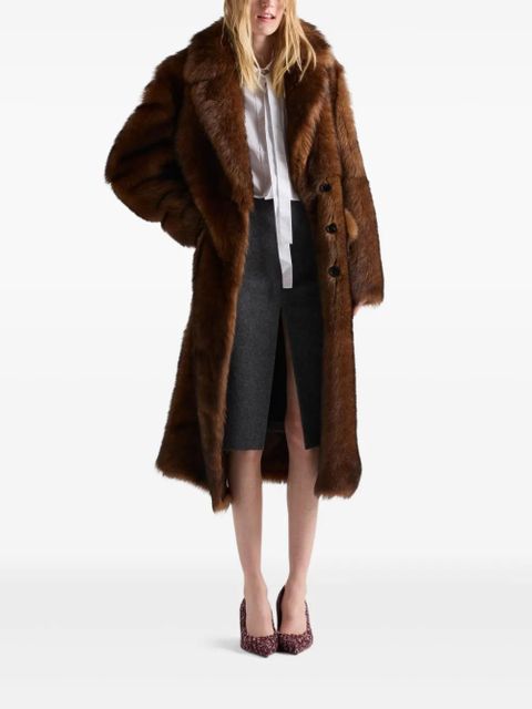 Prada bow-collar patch-pocket shirt - White