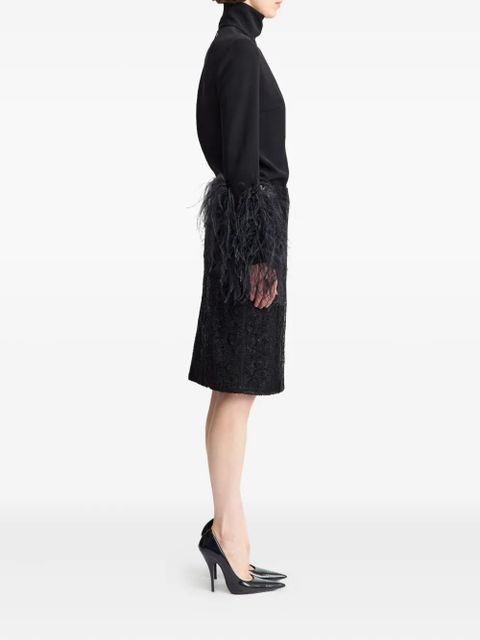 16Arlington Deoda sequin lace skirt - Black