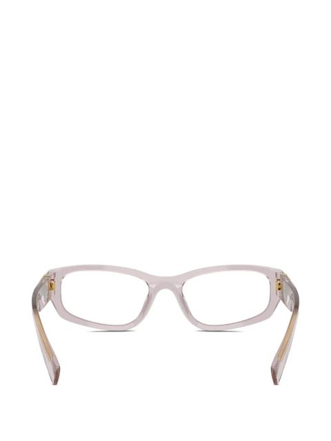 Miu Miu Eyewear logo-detail glasses - Pink
