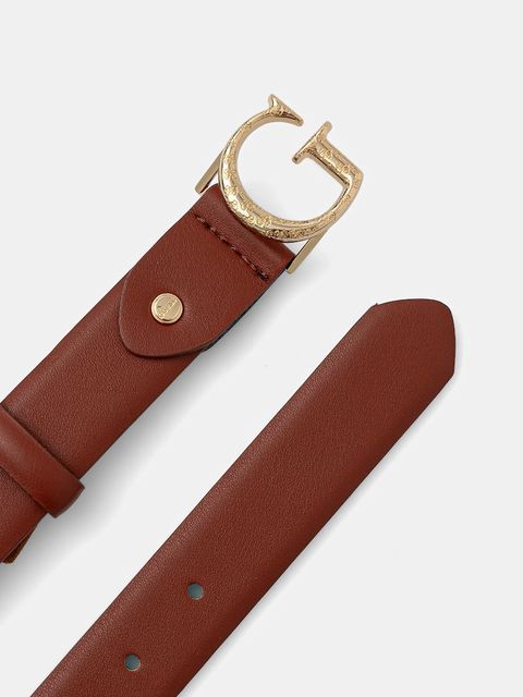 Guess pasek damski kolor czerwony BW9271 P5430 - zdjęcie produktu nr 2