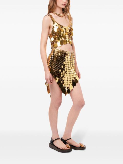 Rabanne Gold Sparkle Assembly mini skirt - zdjęcie produktu nr 2